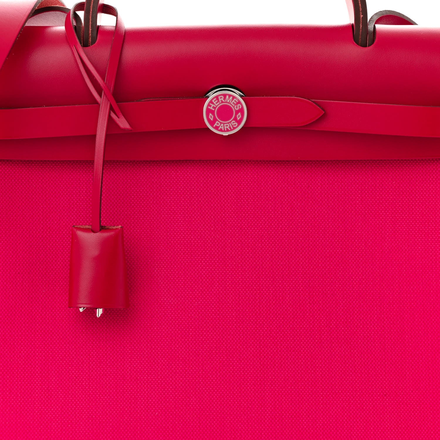 Hermes Toile Militaire Vache Hunter Laque Herbag Zip Retourne 31 PM Rose Mexico Rouge Piment 9 of 12