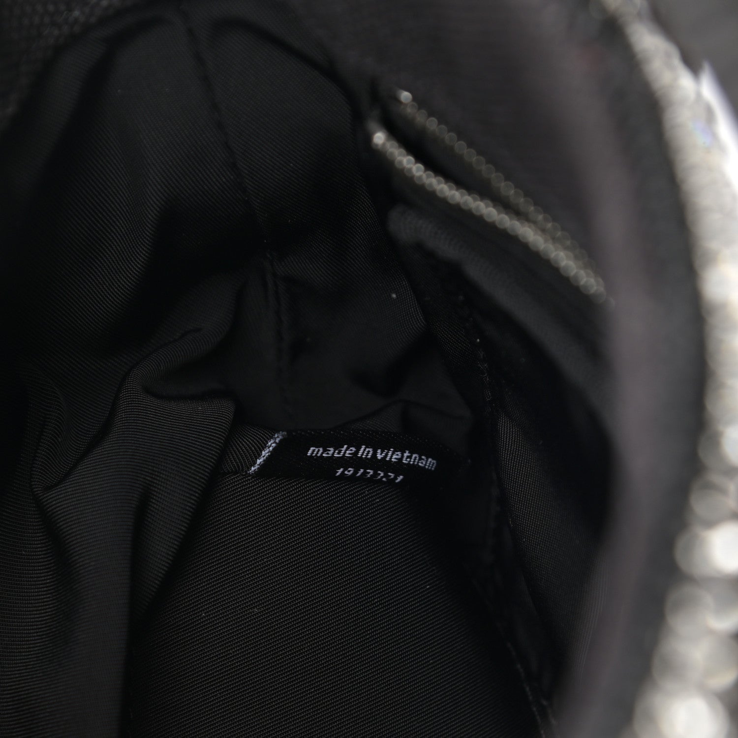 Alexander Wang Mesh Crystal Rhinestone Mini Crusier Tote Black Silver 8 of 12