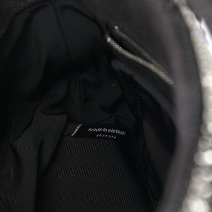Alexander Wang Mesh Crystal Rhinestone Mini Crusier Tote Black Silver 8 of 12