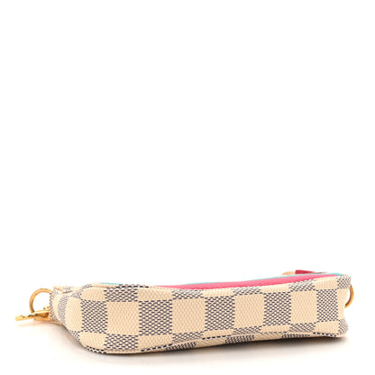 Louis Vuitton Damier Azur 2015 Christmas Animation Mini Pochette Accessories 4 of 12