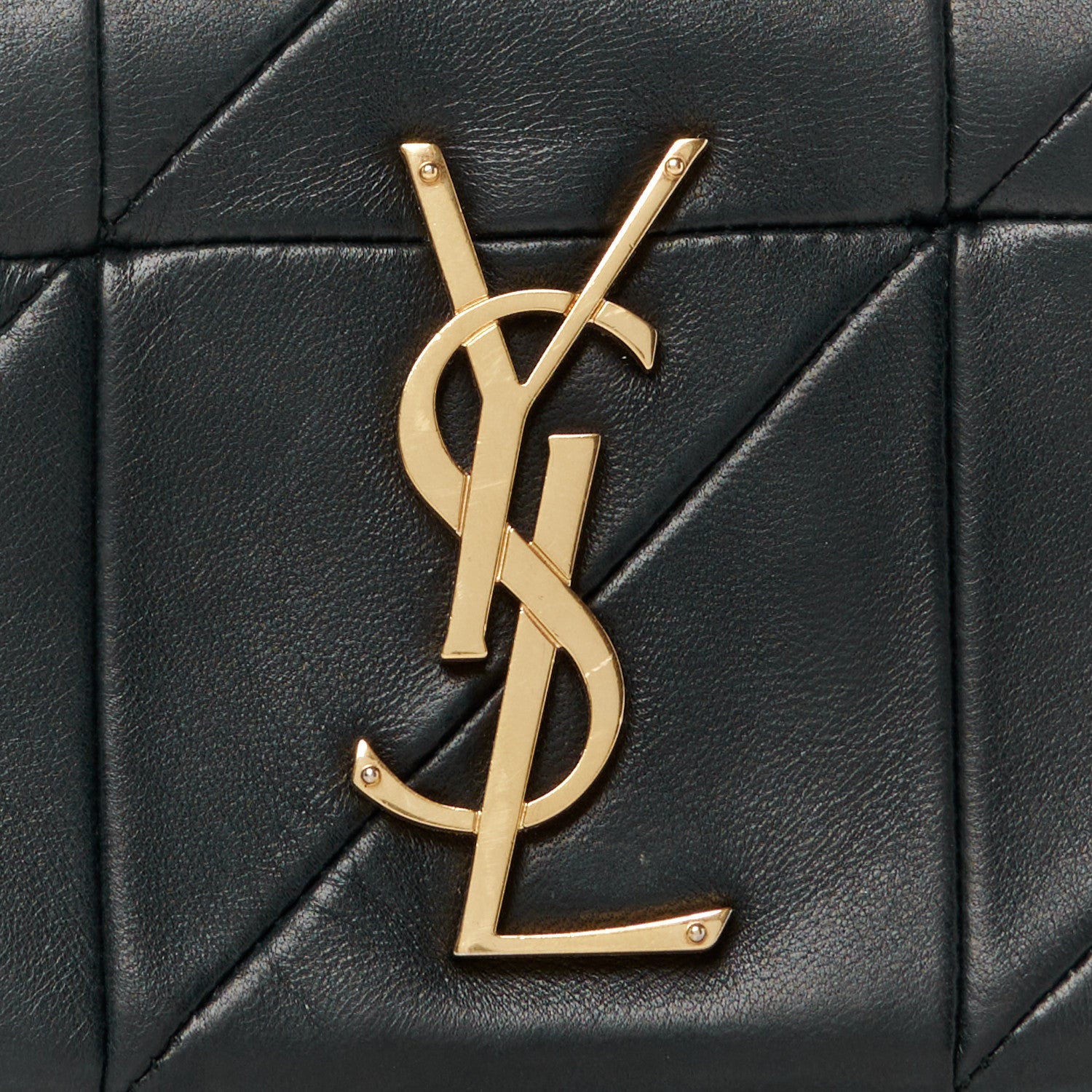 Saint Laurent Lambskin Patchwork Monogram Small Jamie Black Black 9 of 11