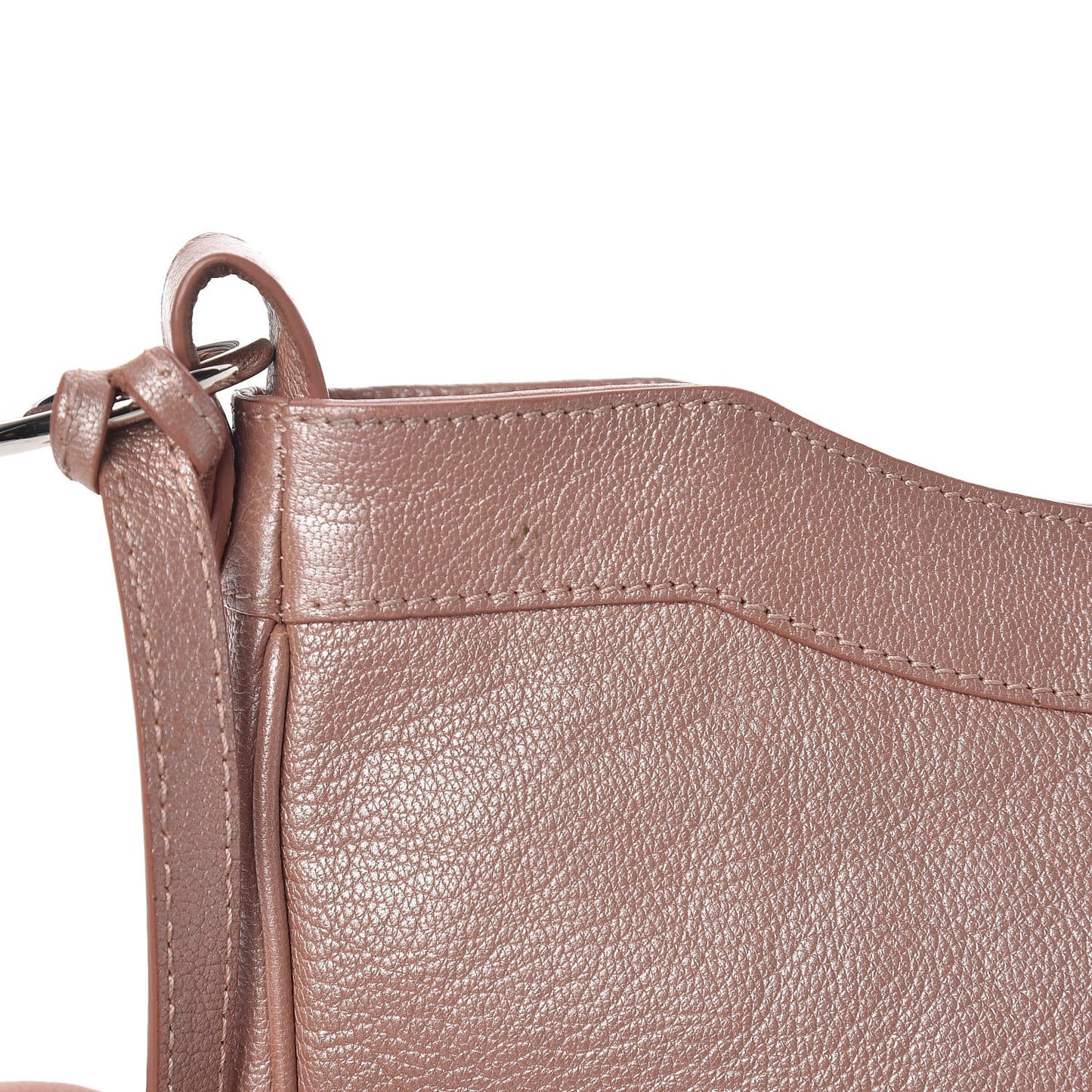 Chevre Classic Silver Hardware Hip Rose