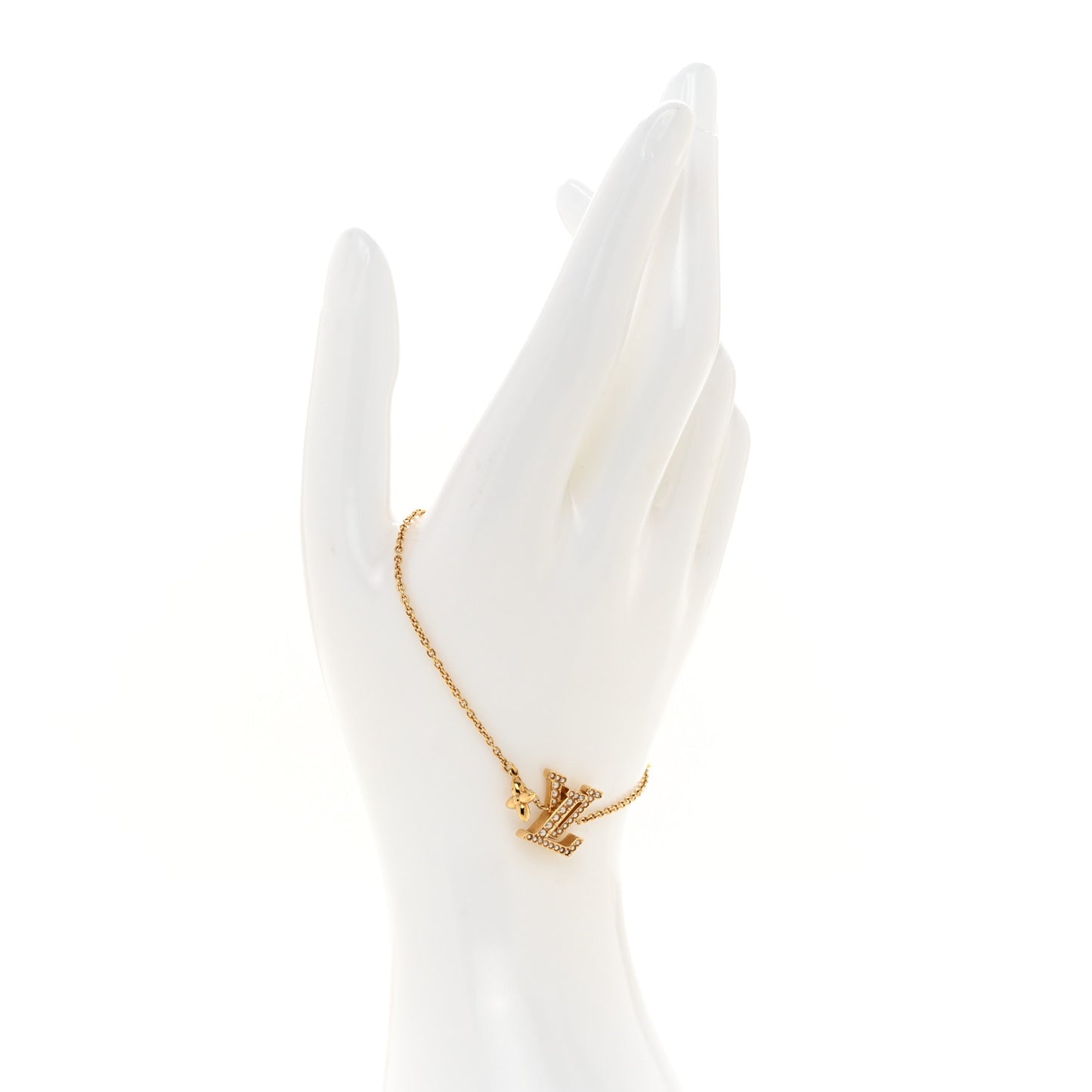 Metal Pearl LV Iconic Bracelet Gold