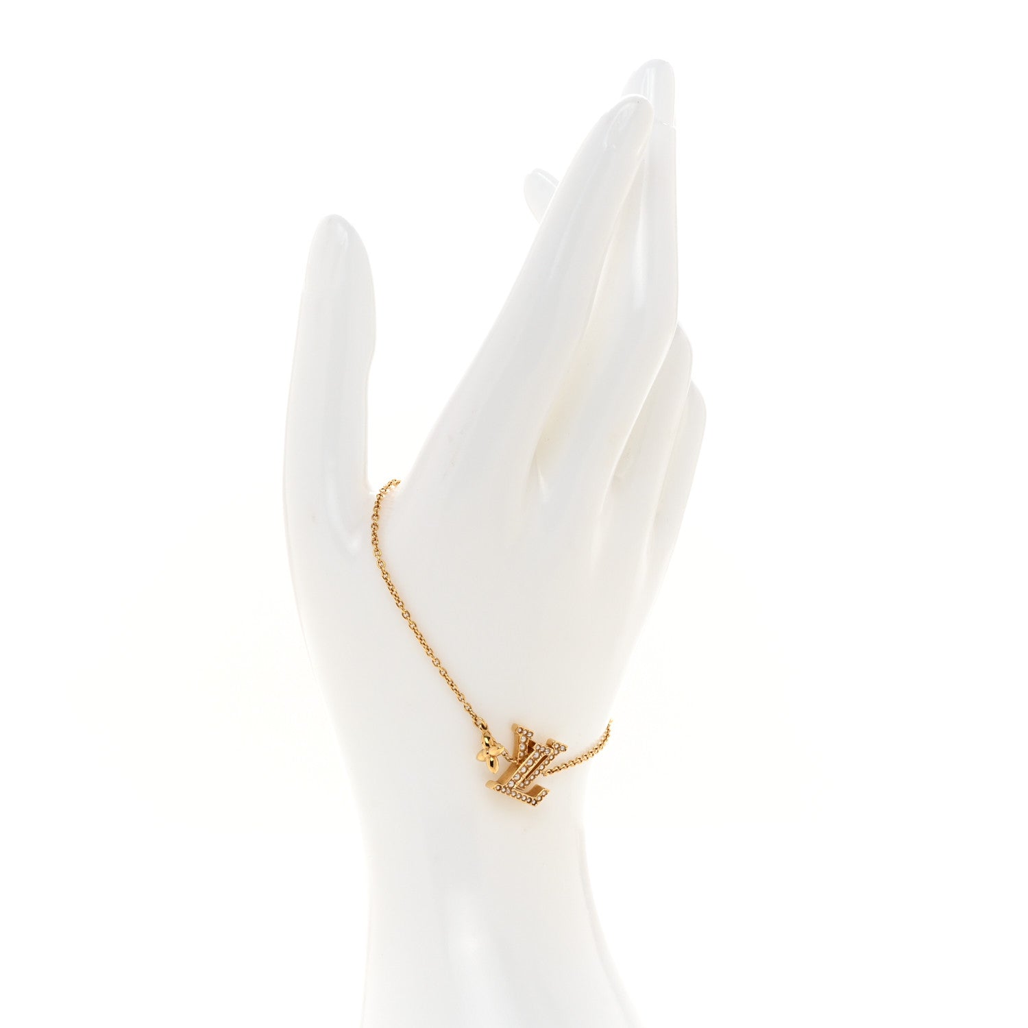 Louis Vuitton Metal Pearl LV Iconic Bracelet Gold 2 of 7