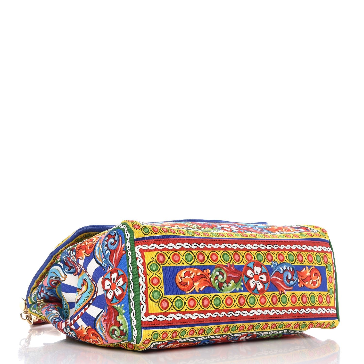 Dolce & Gabbana Canvas Court Printed Extra Large Miss Sicily Satchel Multicolor 4 of 8