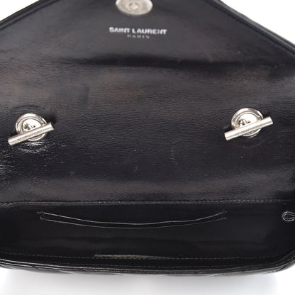 Saint Laurent Calfskin Matelassé Monogram Classic Baby Punk Chain Bag Black 5 of 8