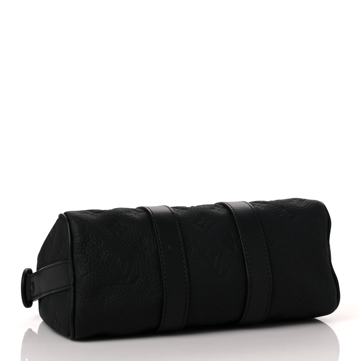Louis Vuitton Monogram Taurillon Keepall Bandouliere 25 Black 3 of 6