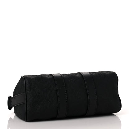 Louis Vuitton Monogram Taurillon Keepall Bandouliere 25 Black 3 of 6