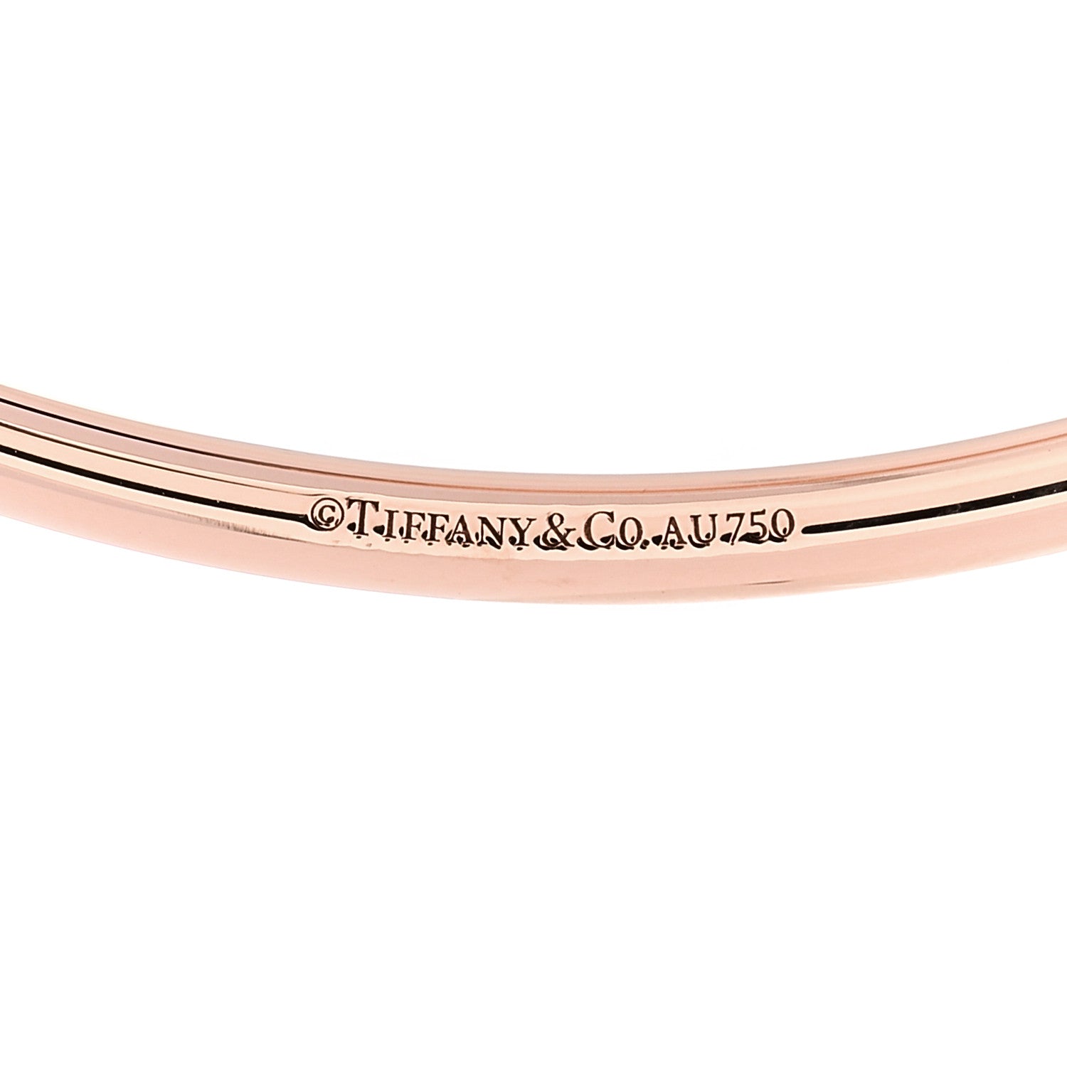 Tiffany 18K Rose Gold Black Onyx 8mm HardWear Ball Bypass Bracelet 3 of 4