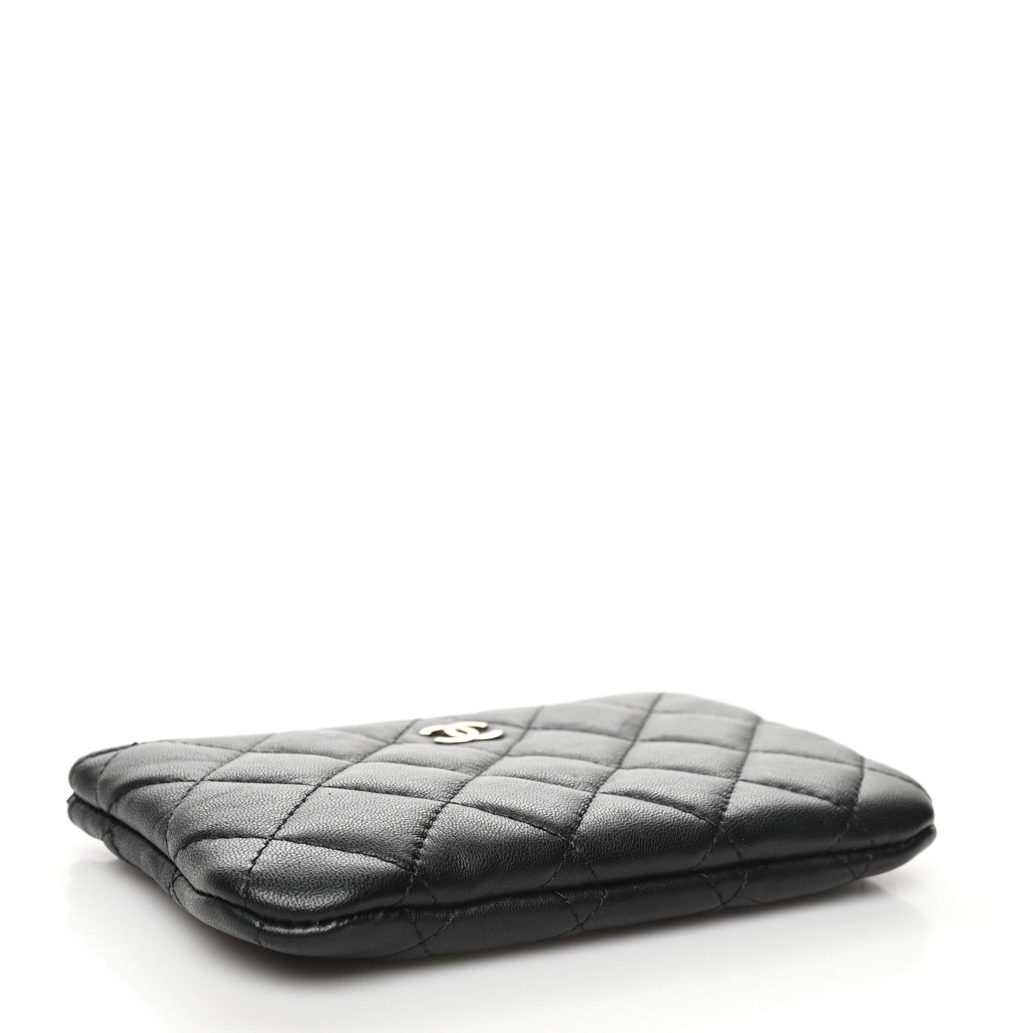 Chanel Lambskin Quilted Small Cosmetic Case Black 4 of 11