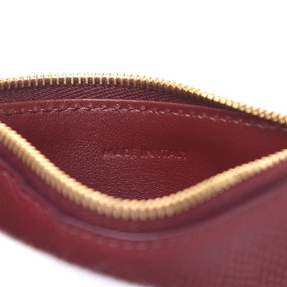Celine Grained Calfskin Zipped Card Holder Light Burgundy 6 of 7