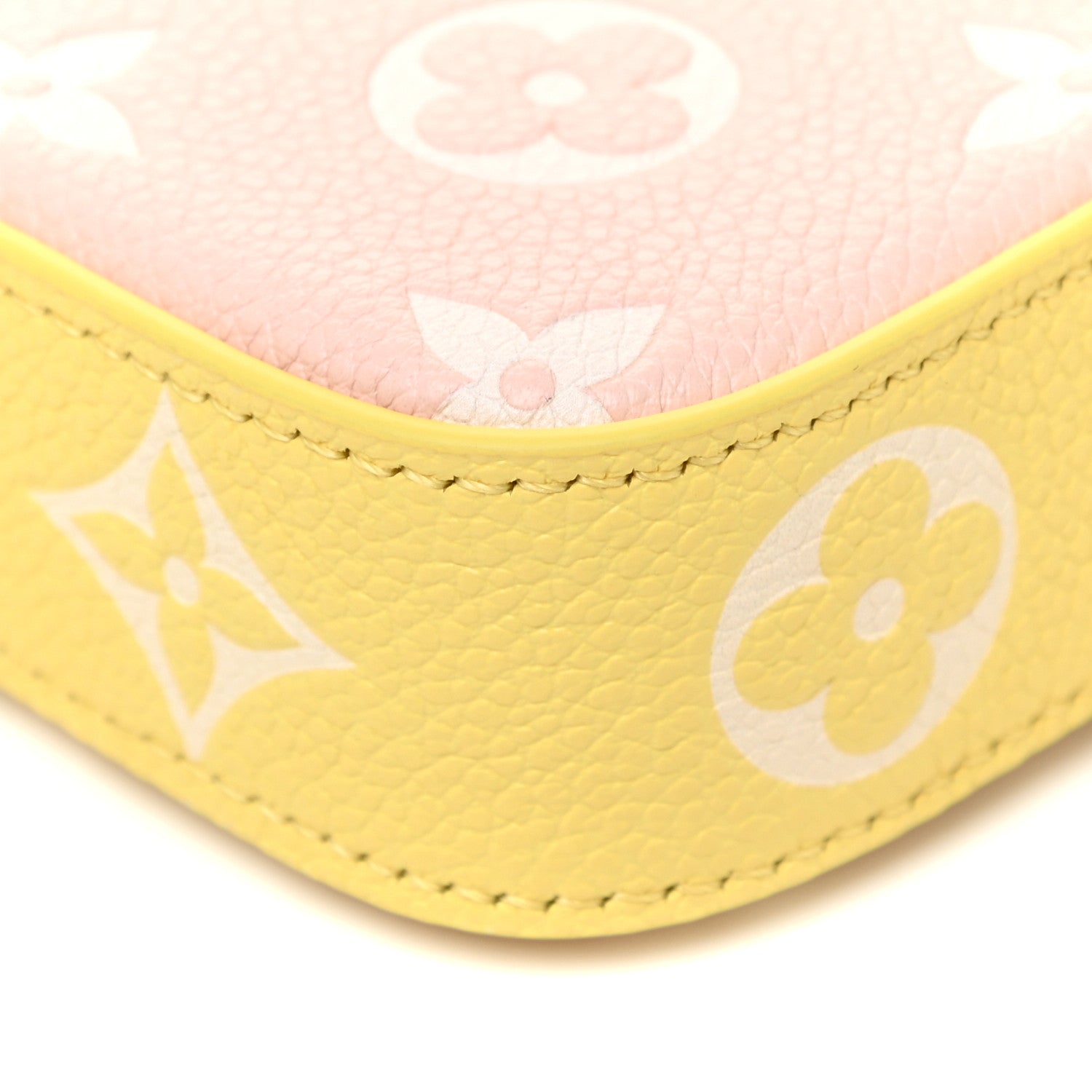Louis Vuitton Empreinte Spring in the City Felicie Pochette Chain Wallet Pink Beige Yellow 10 of 11