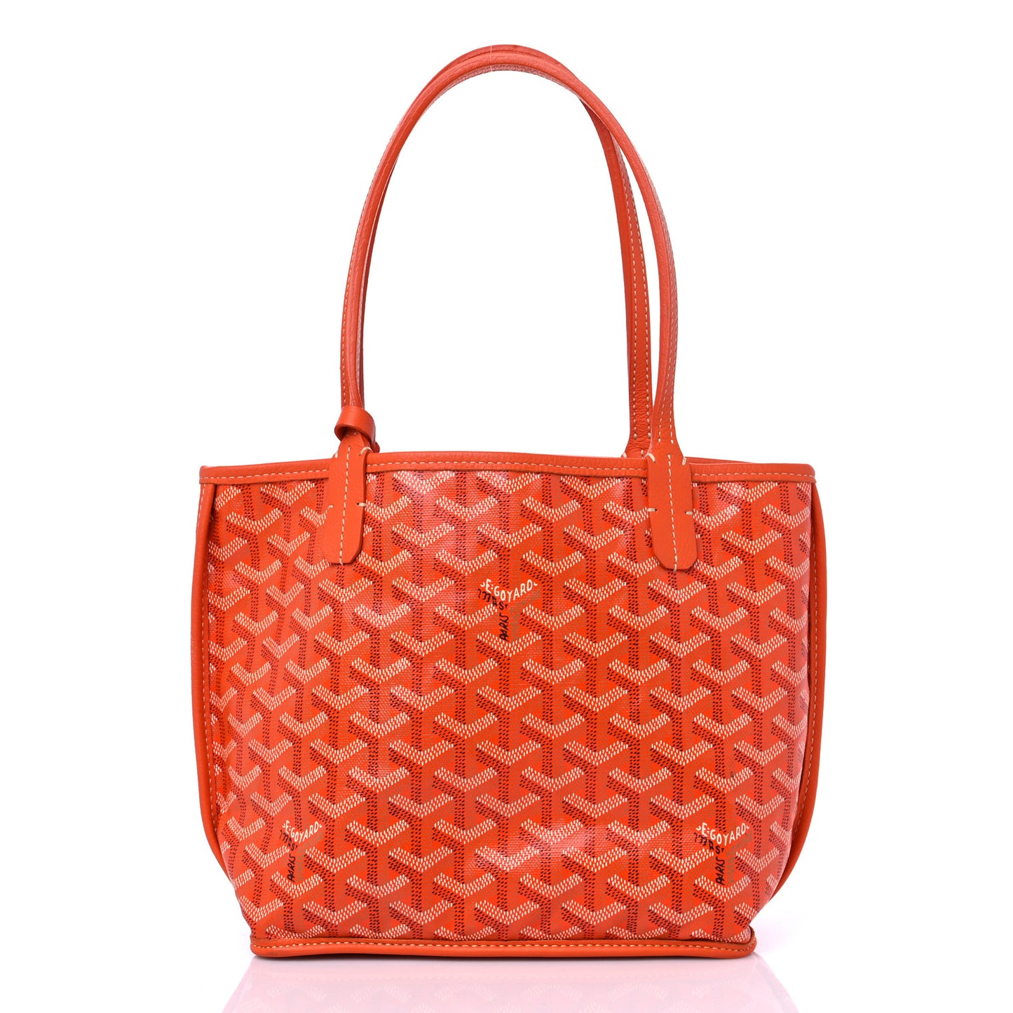 Goyardine Reversible Mini Anjou Orange
