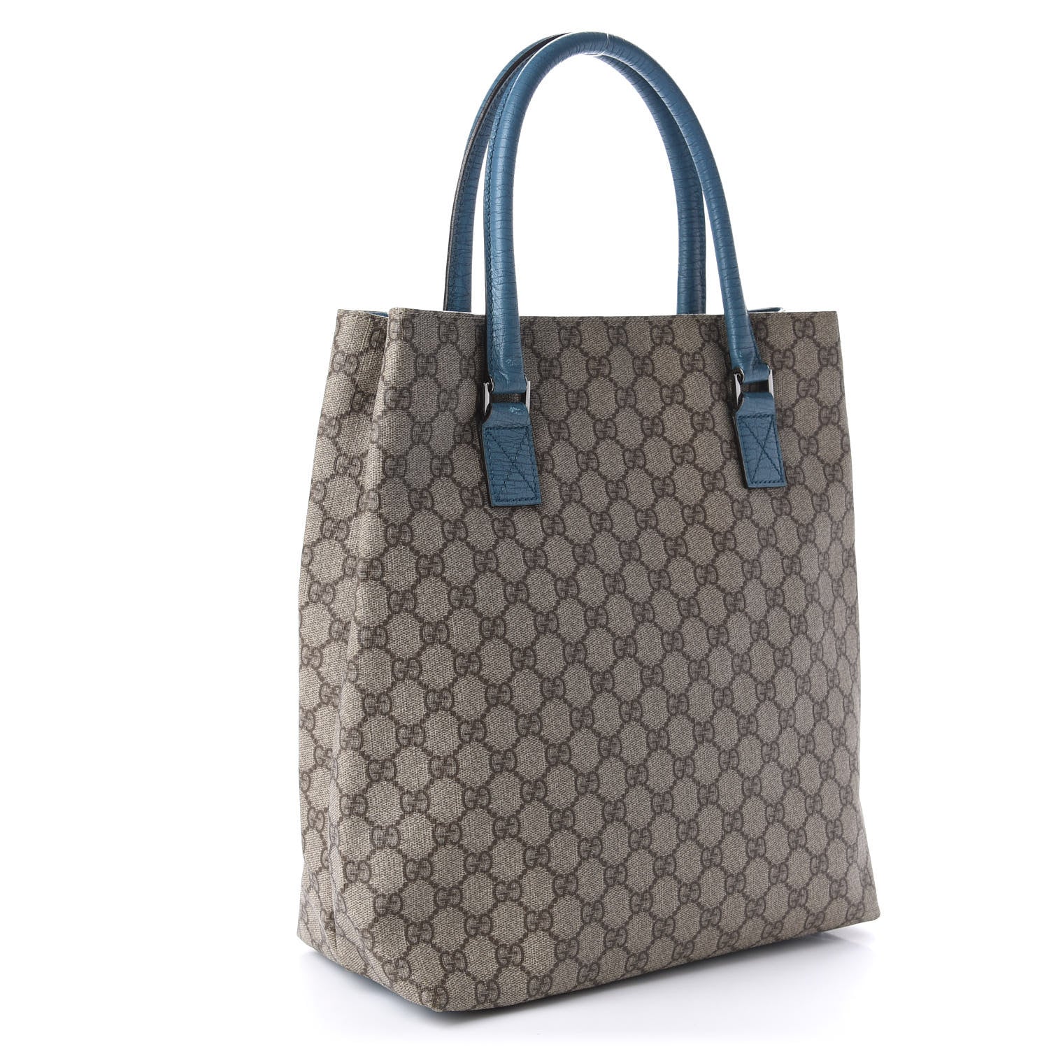 Gucci GG Plus Monogram Small Vertical Tote Turquoise 3 of 10