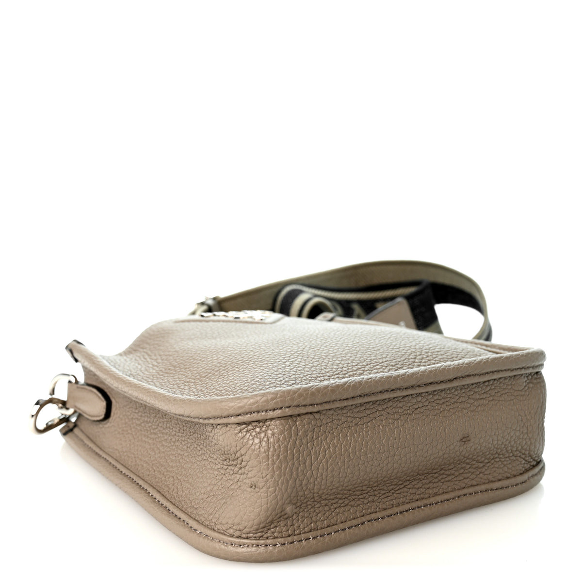 Prada Vitello Daino Soft Mini Hobo Messenger Bag Argilla 4 of 9