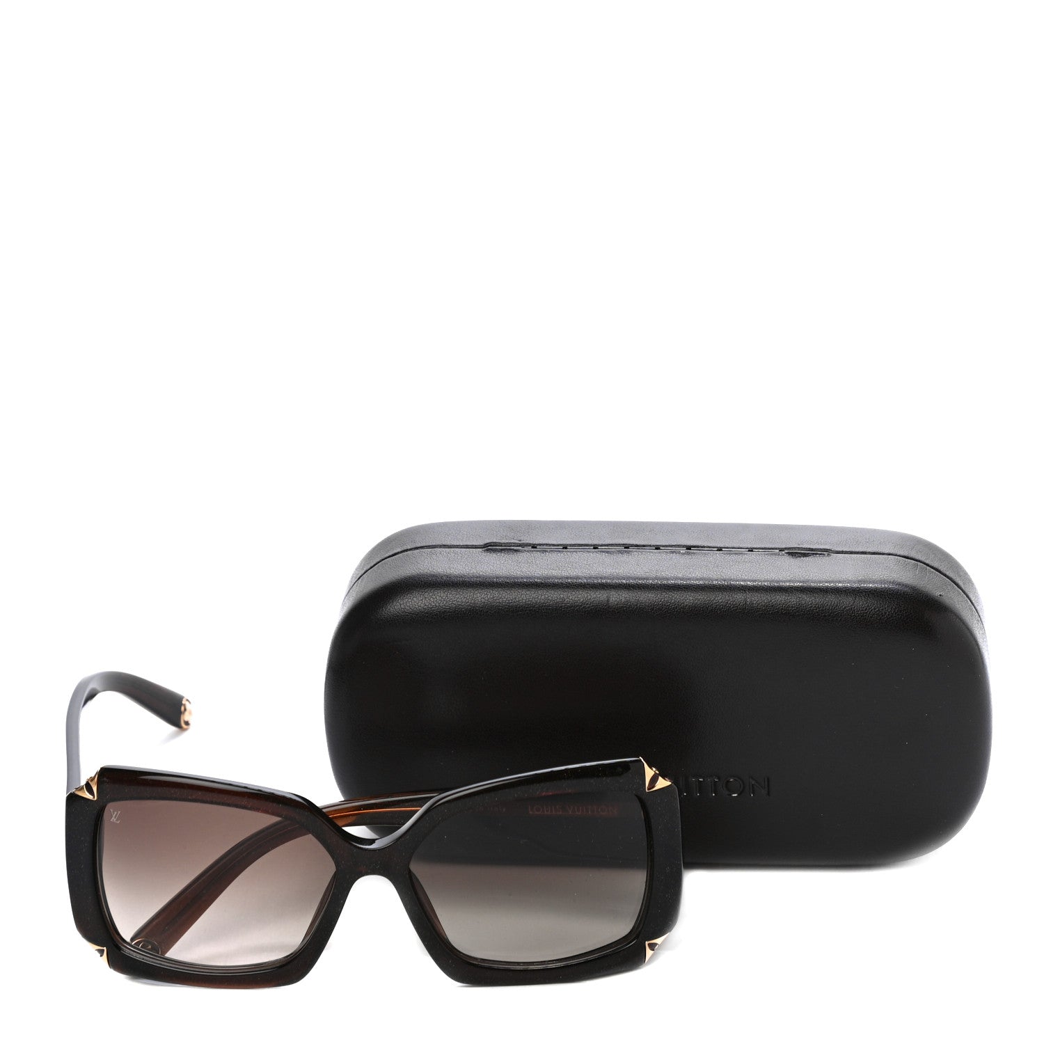Louis Vuitton Hortensia Cat Eye Sunglasses Z0366W Brown Glitter 7 of 7