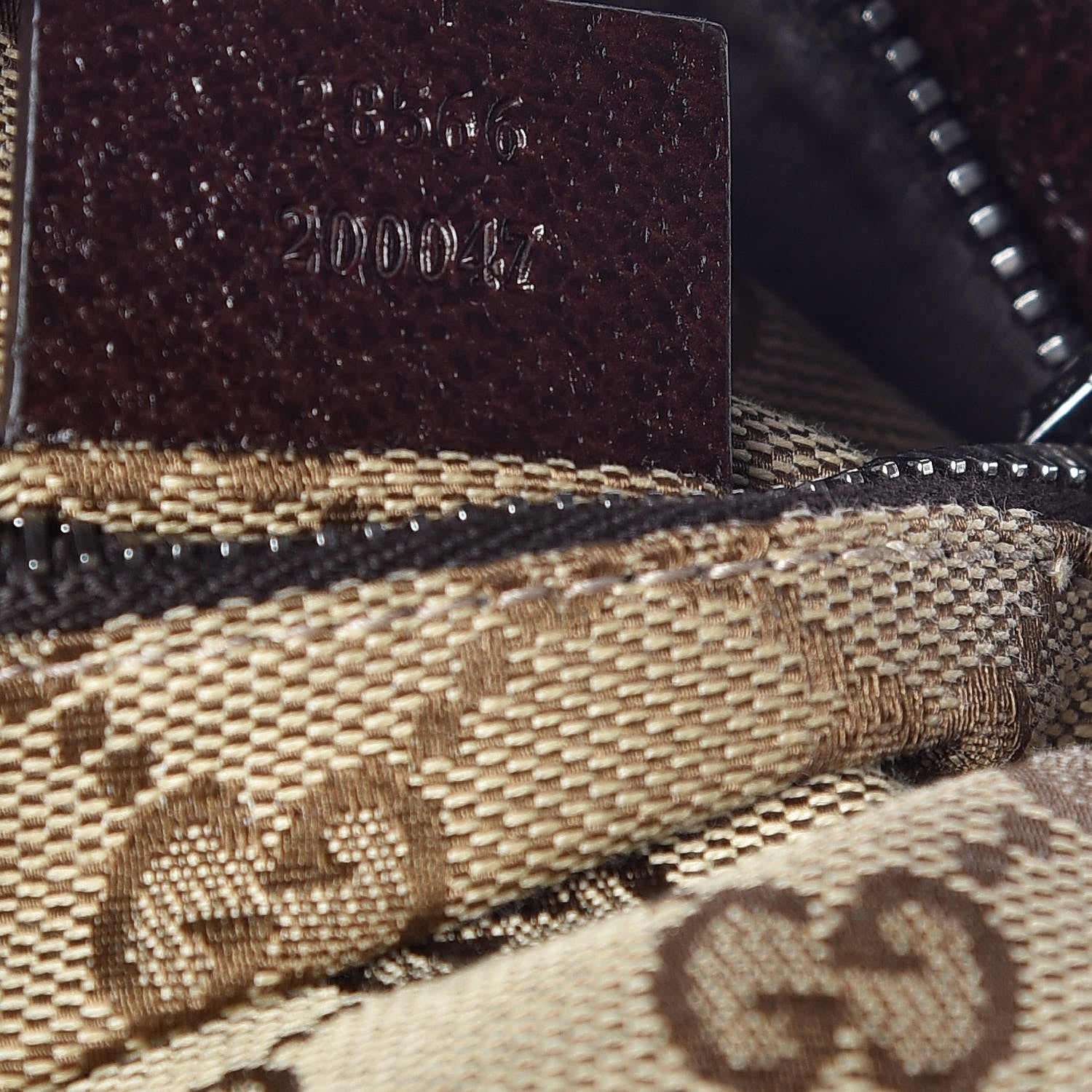 Gucci GG Monogram Double Pocket Belt Bag Dark Brown 10 of 17