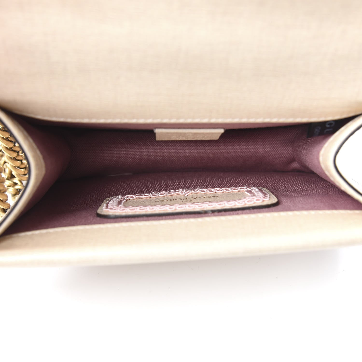 Gucci Calfskin Floral Mini Dionysus Shoulder Bag Beige 5 of 11