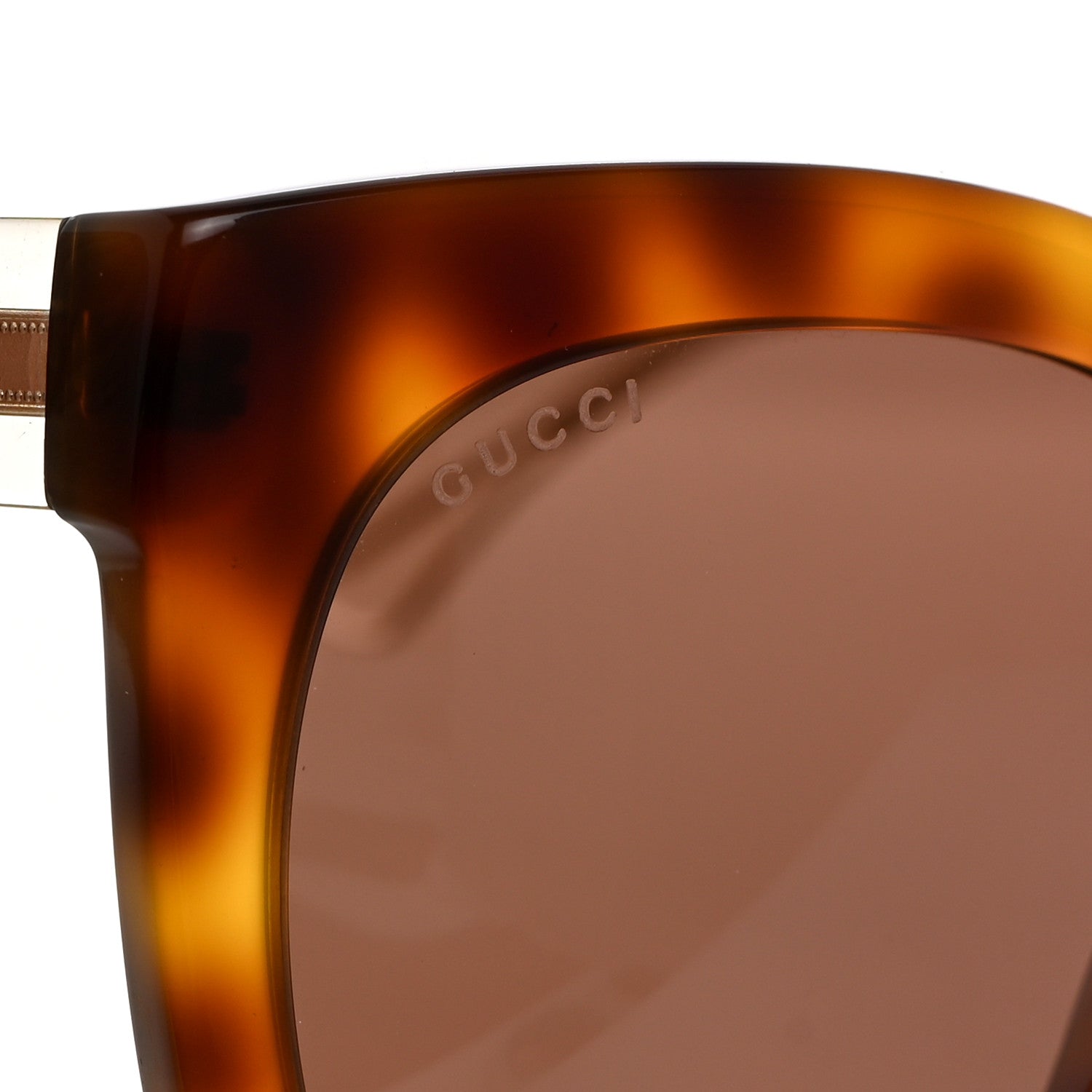 Gucci Acetate Crystal Square Sunglasses GG0564S Tortoise 7 of 7