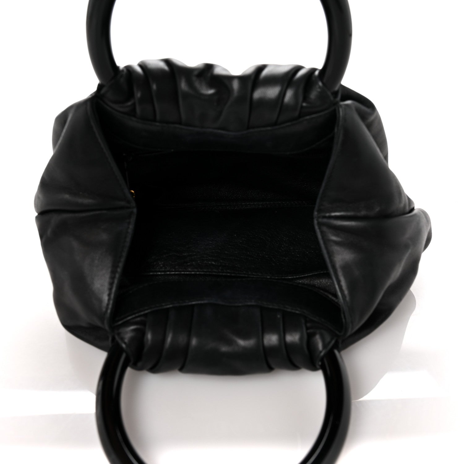 Chanel Lambskin Camellia Handbag Black 4 of 10