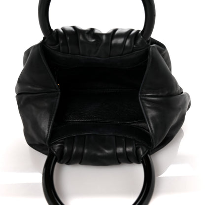 Chanel Lambskin Camellia Handbag Black 4 of 10
