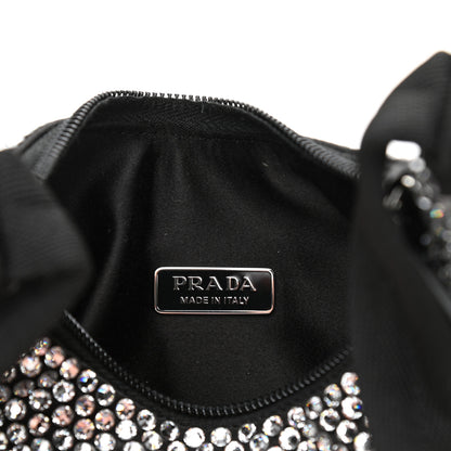 Prada Satin Crystal Mini Re-Edition 2000 Bag Cristal 6 of 10