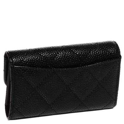 Chanel Caviar Quilted 6 Key Holder Black 3 of 9