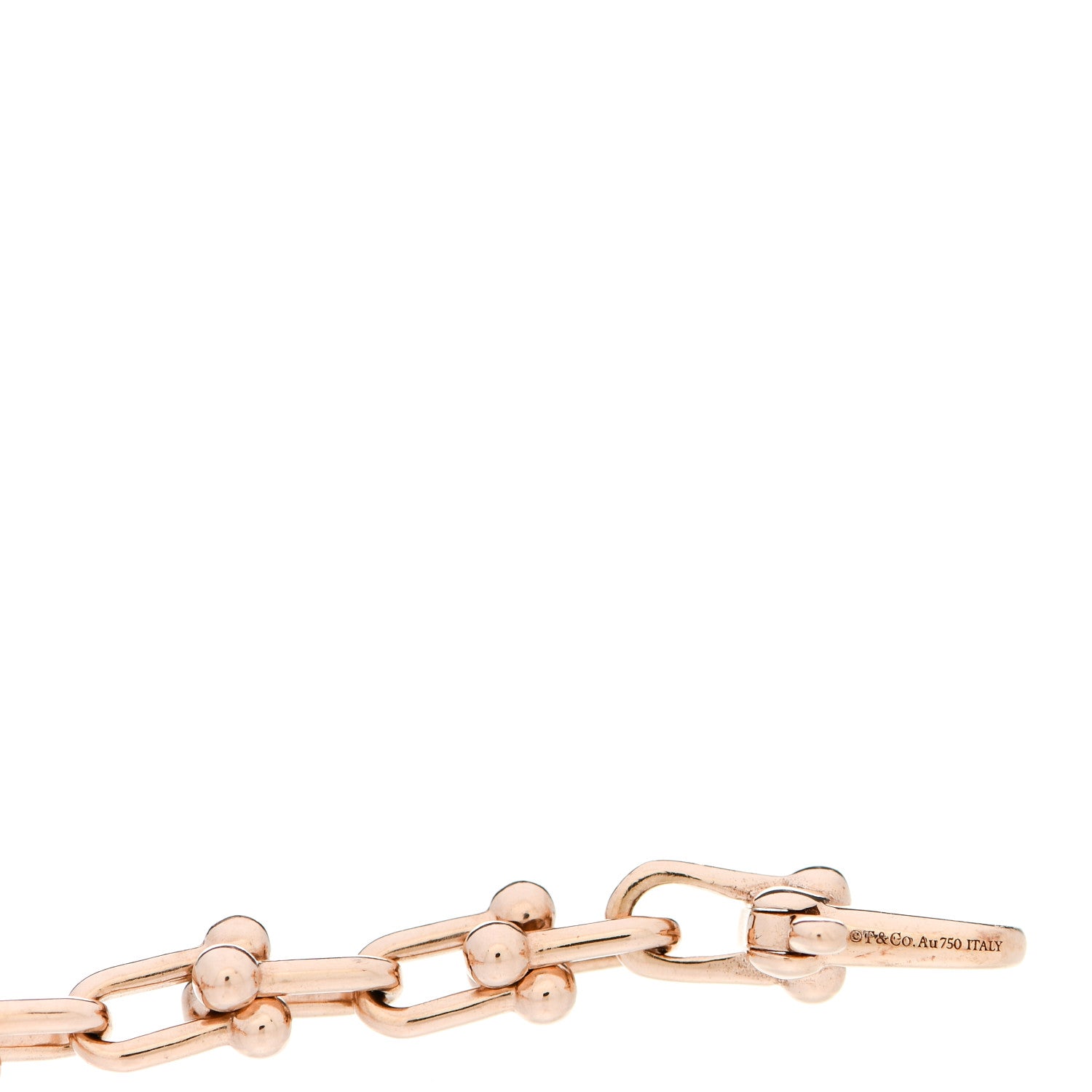 Tiffany 18K Rose Gold HardWear Micro Link Bracelet 3 of 4
