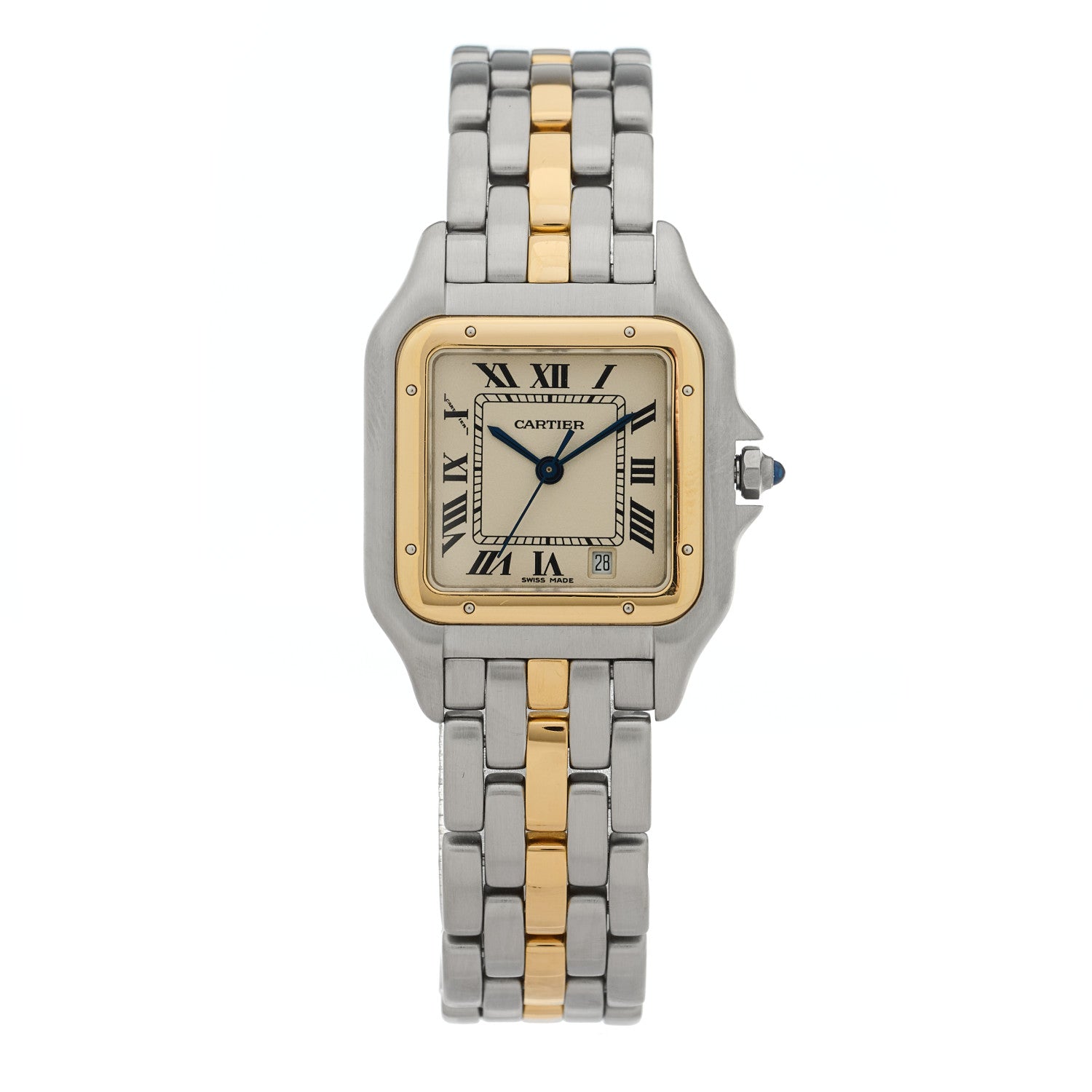 Cartier Stainless Steel 18K Yellow Gold 27mm Panthere Quartz Watch 1 of 5