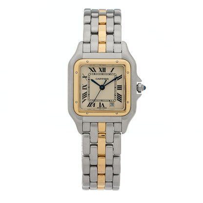 Cartier Stainless Steel 18K Yellow Gold 27mm Panthere Quartz Watch 1 of 5