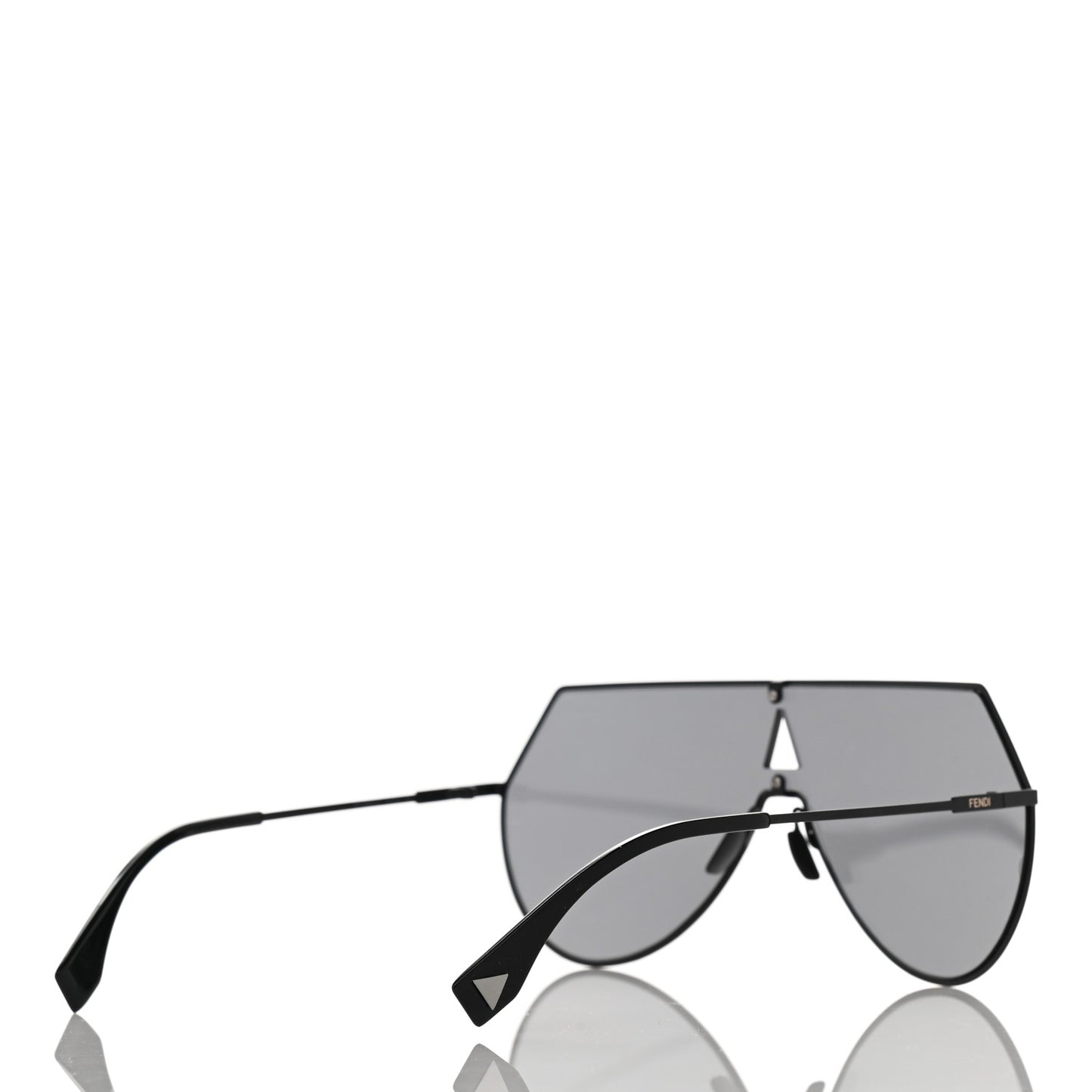 Metal Mirrored Eyeline Sunglasses FF 0193/S Black