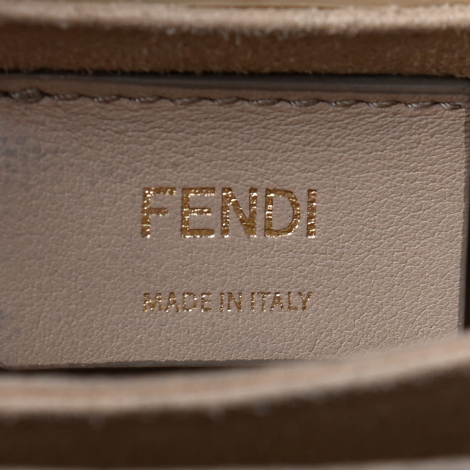 Fendi Vitello Liberty Bi-Color FF 1974 Embossed Small Kan I Shoulder Bag Black Maya 6 of 10