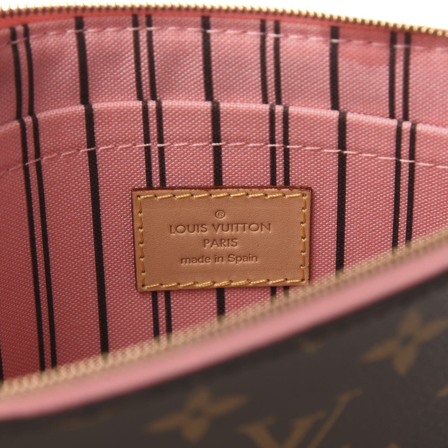 Monogram Neverfull MM GM Pochette Sugar Pink