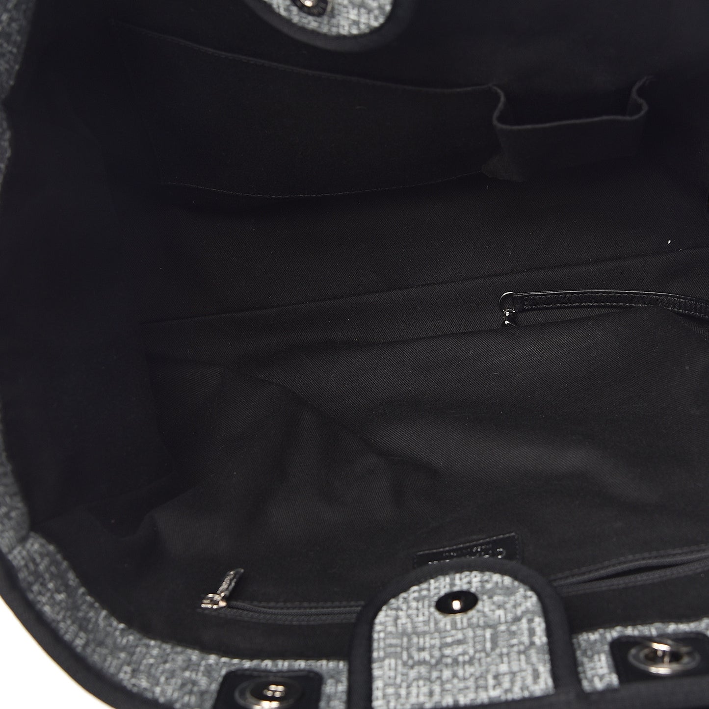 Canvas Large Deauville Tote Charcoal
