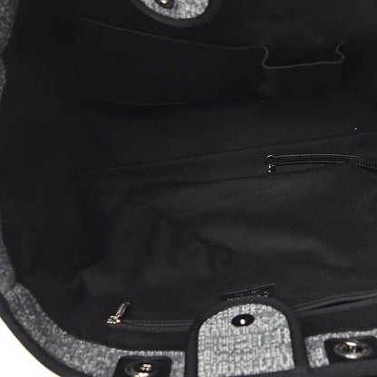Chanel Canvas Large Deauville Tote Charcoal 5 of 12
