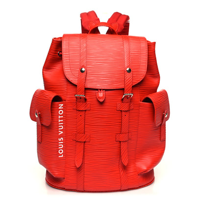 Louis Vuitton Epi Christopher Backpack MM Red 1 of 8