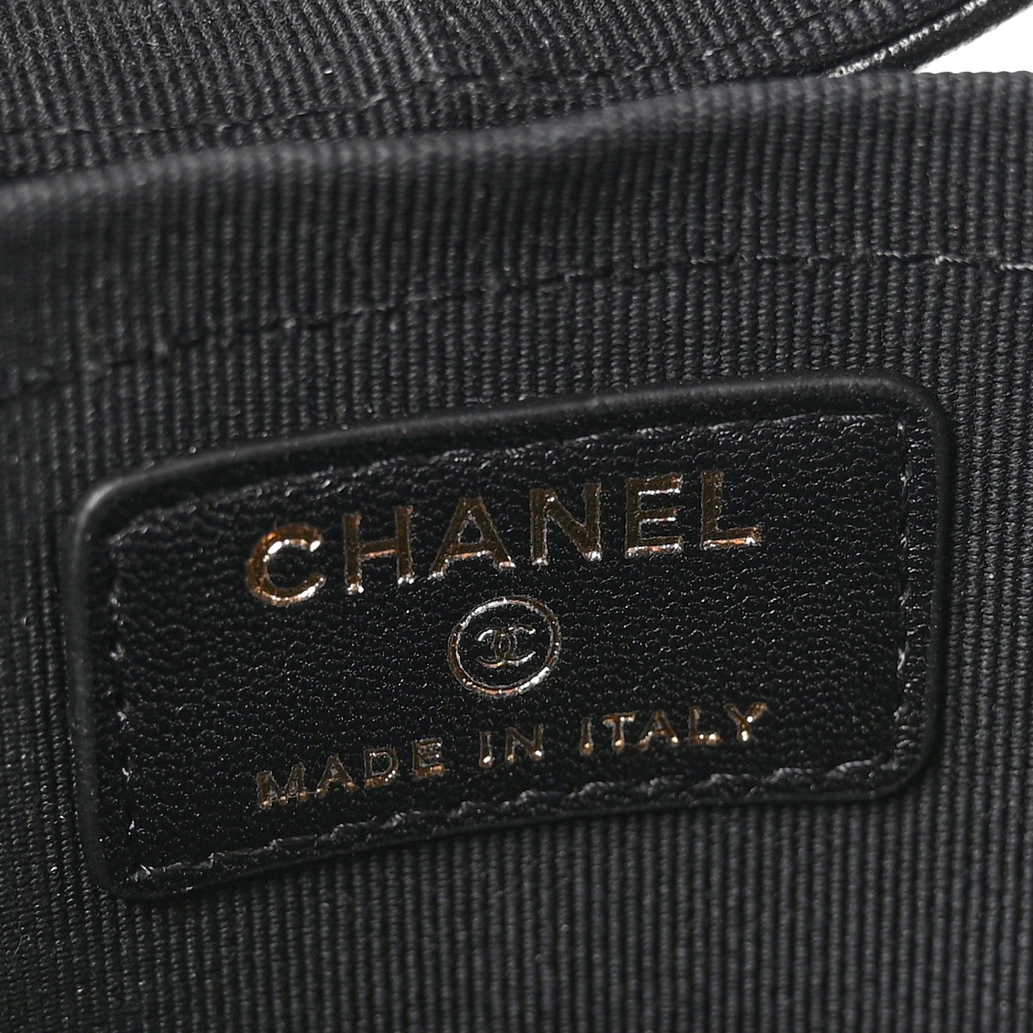 Chanel Lambskin Quilted Mini Round Vanity Case With Chain Black 6 of 12