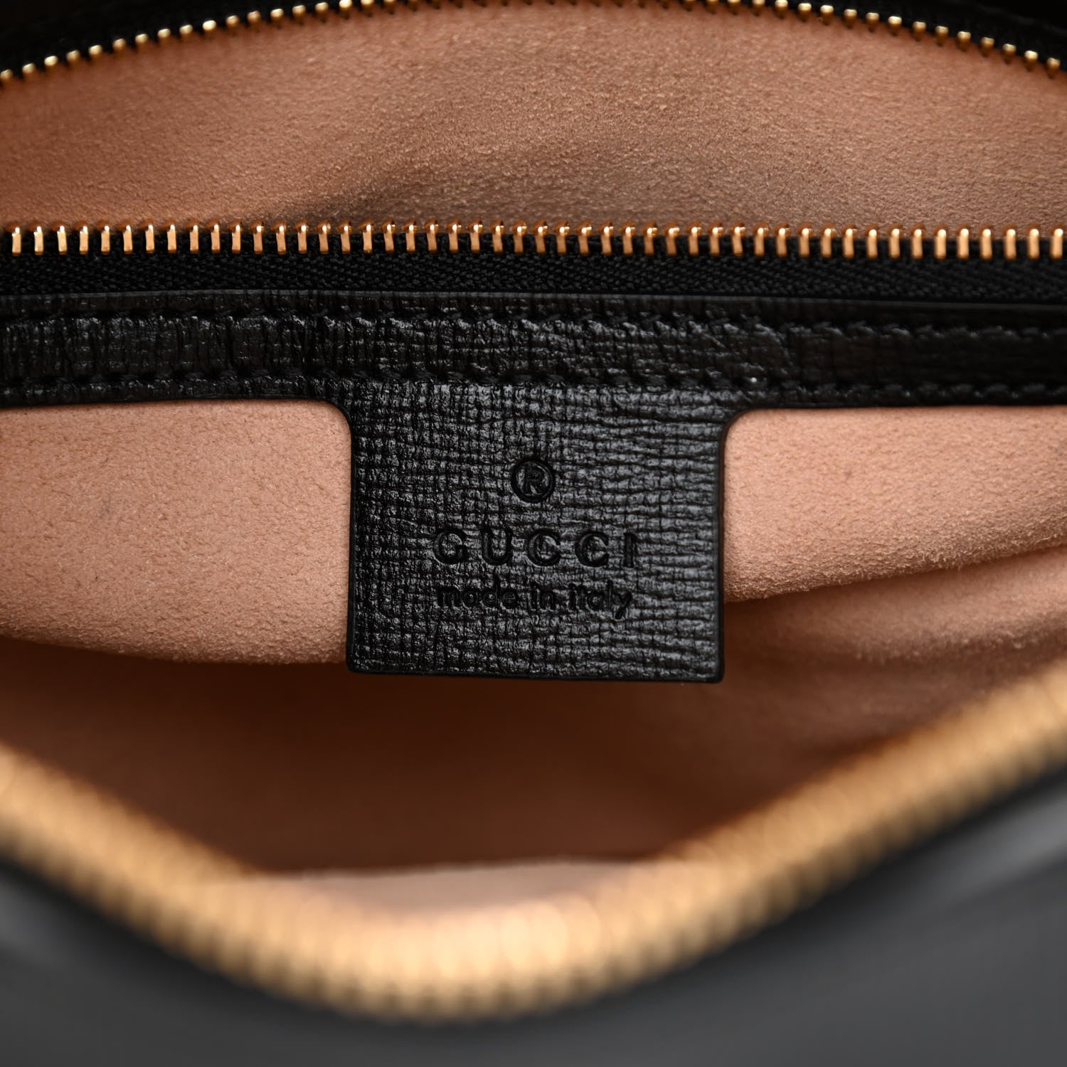 Gucci Textured Calfskin Small Horsebit 1955 Shoulder Bag Black 6 of 8