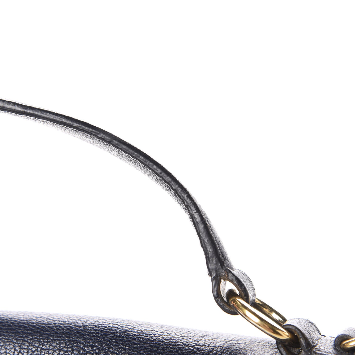 Miu Miu Goatskin Madras Shoulder Bag Navy 9 of 13