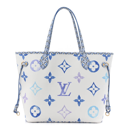 Louis Vuitton Monogram Giant By The Pool 2.0 Neverfull MM Blue 1 of 10