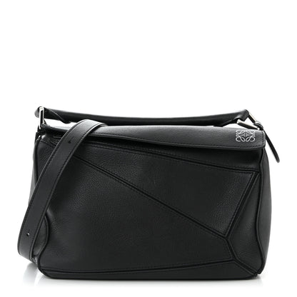 Loewe Calfskin Small Puzzle Bag Black 1 of 11