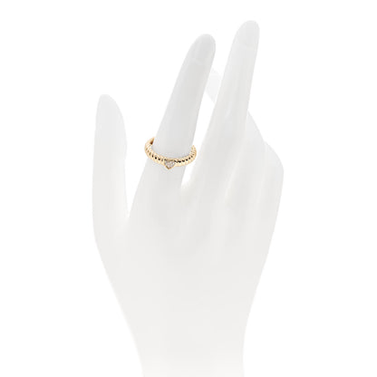 Anita Ko 18K Yellow Gold Diamond Zoe Heart Thin Ring 54 7 2 of 5
