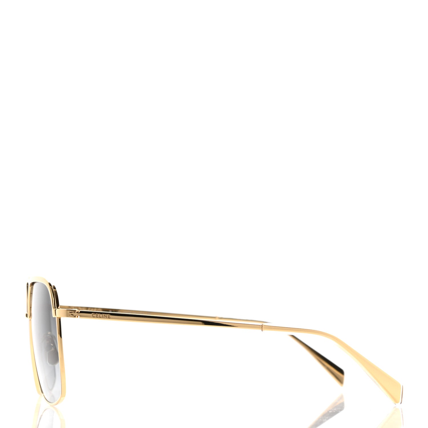 Celine Square Sunglasses Shiny Endura Gold Gradient Smoke 3 of 8
