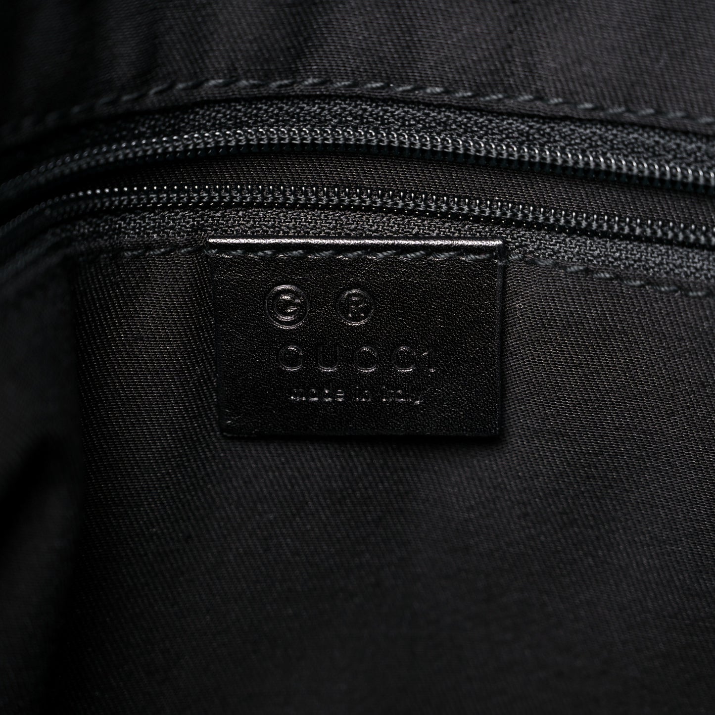 Denim Monogram Chain Bucket Tote Black