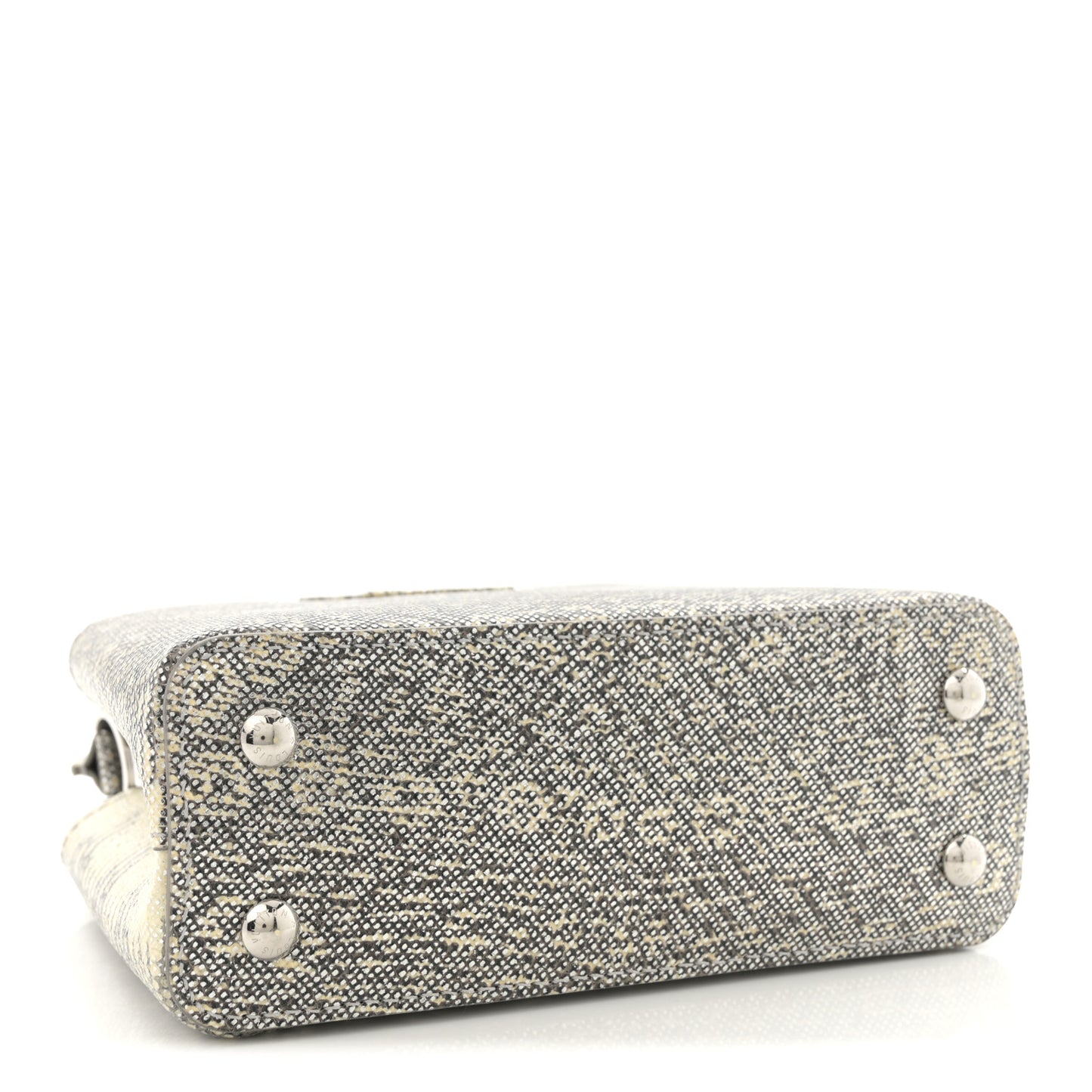Lizard Mini Capucines Argento