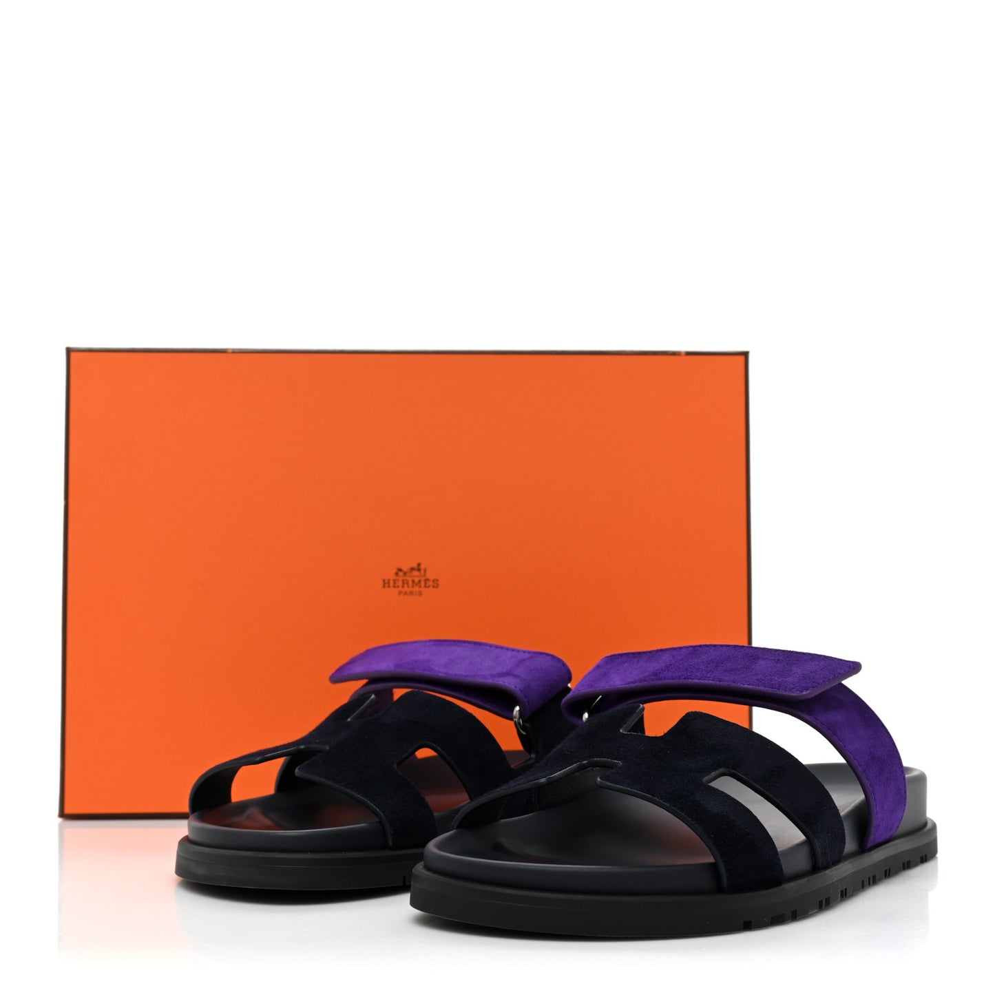 Suede Goatskin Womens Chypre Sandals 37 Marine Violet Majorette