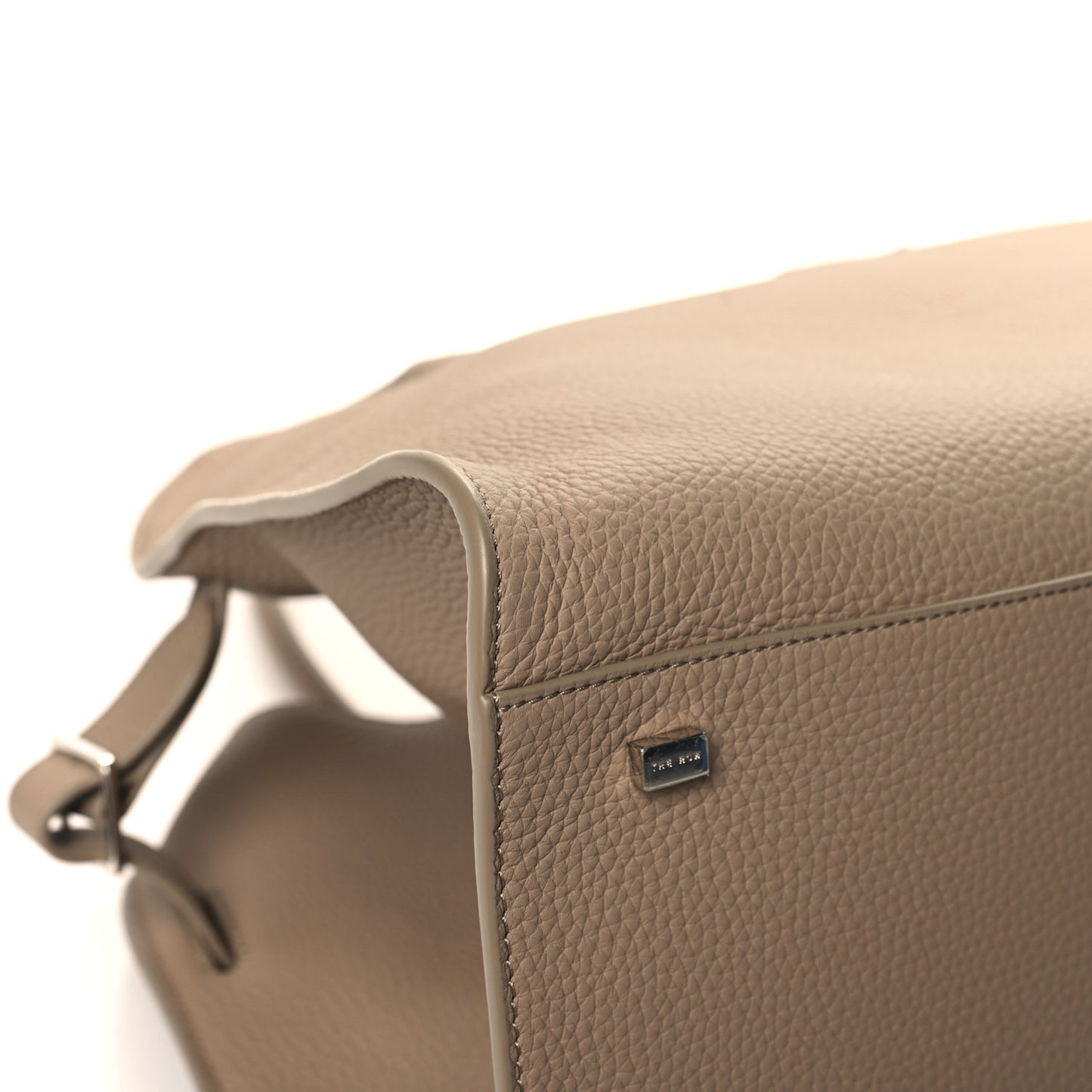 Matte Grained Calfskin Soft Margaux 15 Dark Taupe