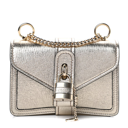 Chloe Metallic Textured Calfskin Aby Convertible Chain Shoulder Bag Gold 1 of 11