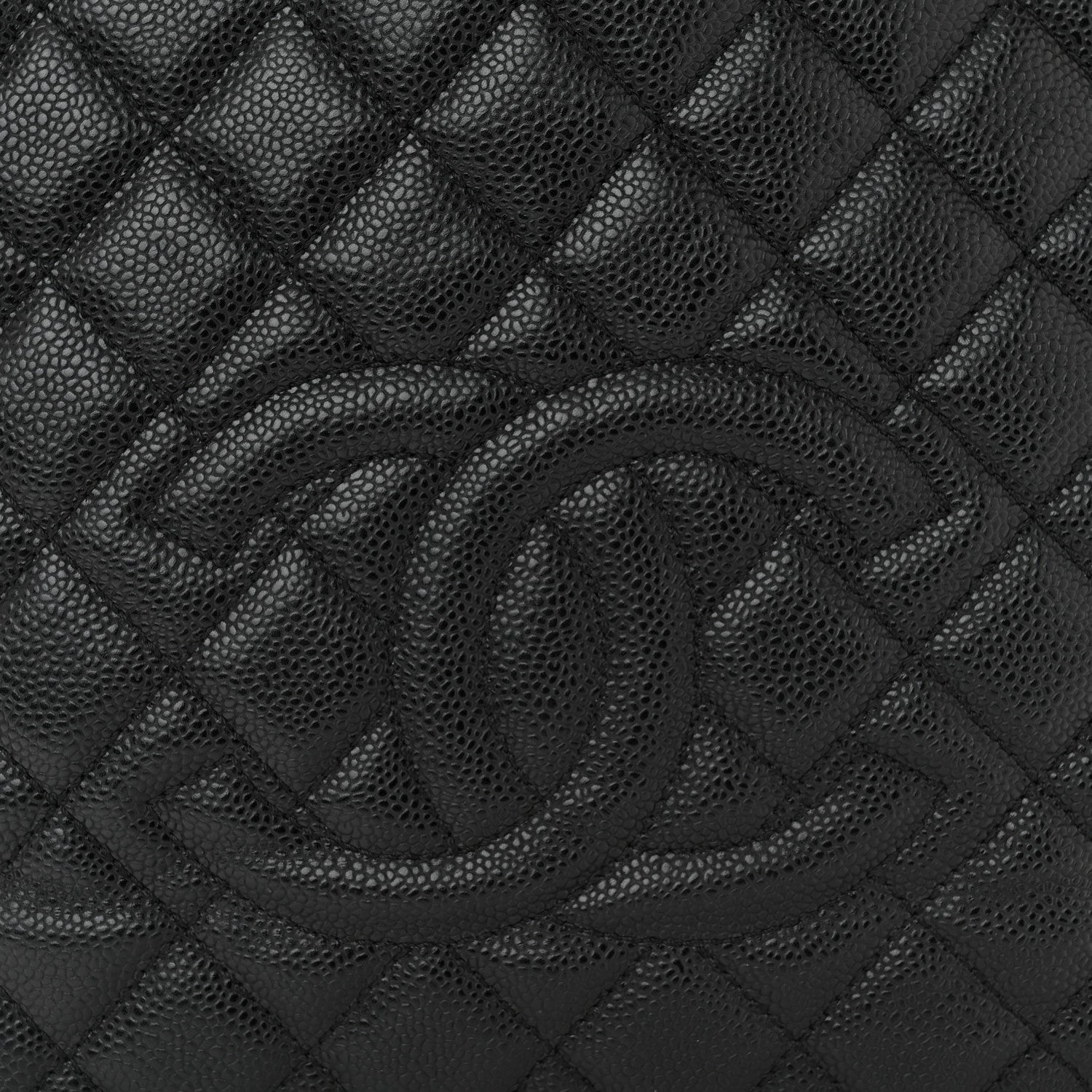 Chanel Caviar Quilted Petit Shopping Tote PST Black 7 of 10