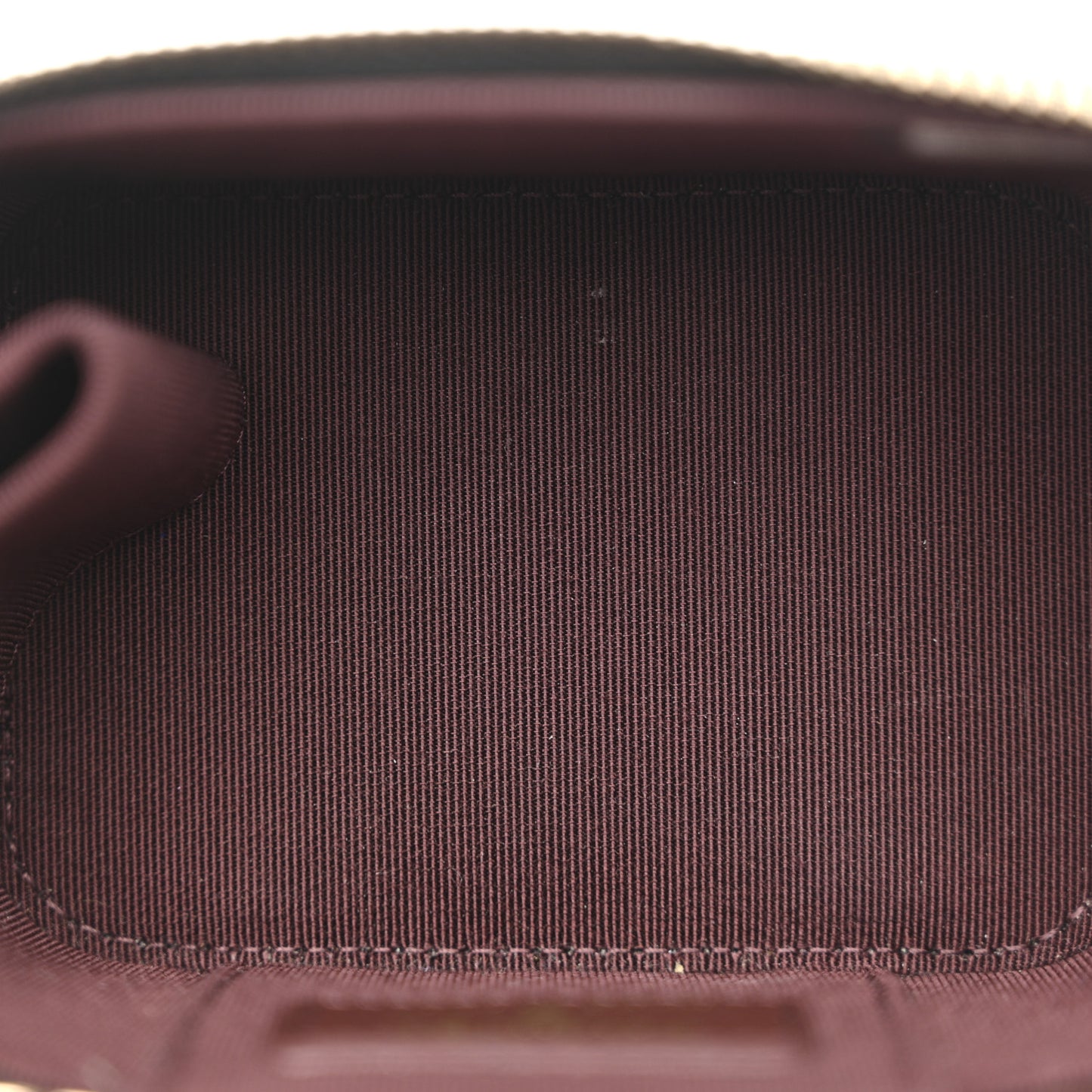 Caviar Quilted Mini Vanity Case With Chain Black